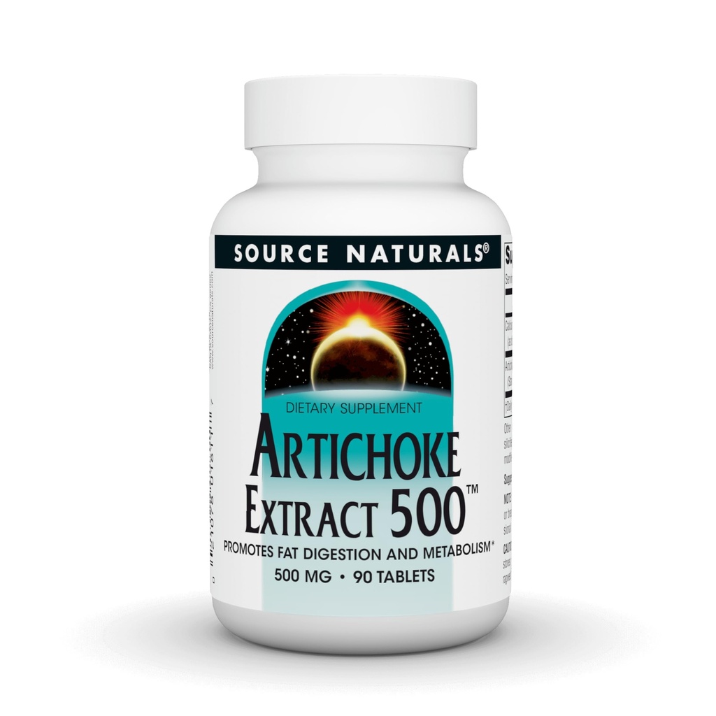 Source Naturals Extrait d'artichaut 500mg, 90 comprimés
