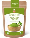 SPICY Organic Neem Powder – 16 oz. - Certifié USDA Organic -Non-OGM - Les feuilles de neem séchées fraîches poudre pour les cheveux et la peau sains - Azadirachta Indica Ayurvedic Herbe pour le bien-être général