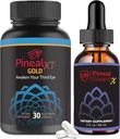 Pineal Guard X Gland Décalcification et supplément de soutien pituitaire - Les gouttes liquides améliorent les résultats de Pineal XT - Activation naturelle rapide du troisième œil - 2 fl oz