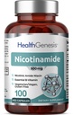 B-3 Nicotinamide 500 mg 100 Vcaps - Nicotinique Amide Niacin formule de vitamine naturelle sans flush - soutient la santé des cellules de la peau