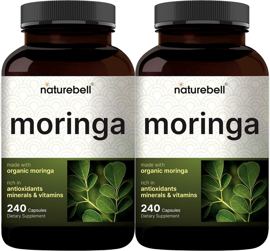 NatureBell Pure Moringa Capsules 8,000mg par portion (2 pack)