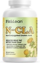 Fit & Lean N-CLA, supplément de perte de poids, réduit la graisse du ventre mieux que CLA, stimuler le métabolisme, soutient le muscle maigre, sans stimulant, acide linoléique non conjugué, 120 portions (paquetage mai vary)