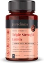 purclinica Lutein 30mg avec Zeaxanthin 1000mcg – Supplément triple résistance, 90 comprimés (3-Mois)