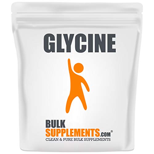 BulkSupplements.com Poudre de Glycine - Suppléments de Glycine, Supplément Acid Amino - Sans aromatisé et sans gluten, 3g par portion, 1kg (2,2 lbs) (paquet de 1)
