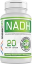 MAAC10 Supplément NADH 20mg Chaque 60 Capsules pour l'énergie, la fatigue, la concentration mentale et NAD+ Soutien à la longévité