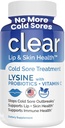 Lysine Traitement des plaies froides pour les lèvres avec pré-probiotiques et VIT C. 1 mois d'approvisionnement.