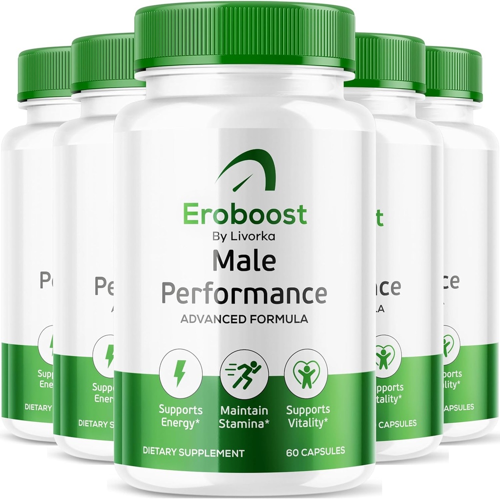 (5 Pack) Eroboost Supplement for Men - Official Ero Boost Pills, EroBoost Support Capsules, EroBoost Advanced Formula, EroBoost Supplement, Ero Boost, 300 Capsules for 5 Months