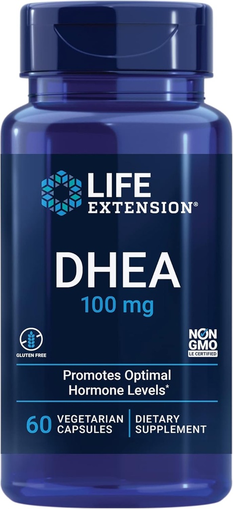 Prolongation de vie DHEA Hormone Balance & Zinc Citrate Immune Support - 60 Capsules végétariennes et 90 Capsules végétariennes
