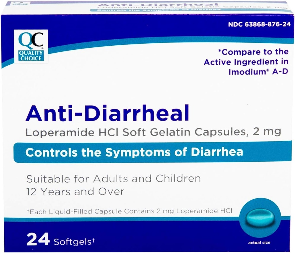 Choix de qualité Loperamide 2mg Anti-diarrhéique 24 Compte Softgel