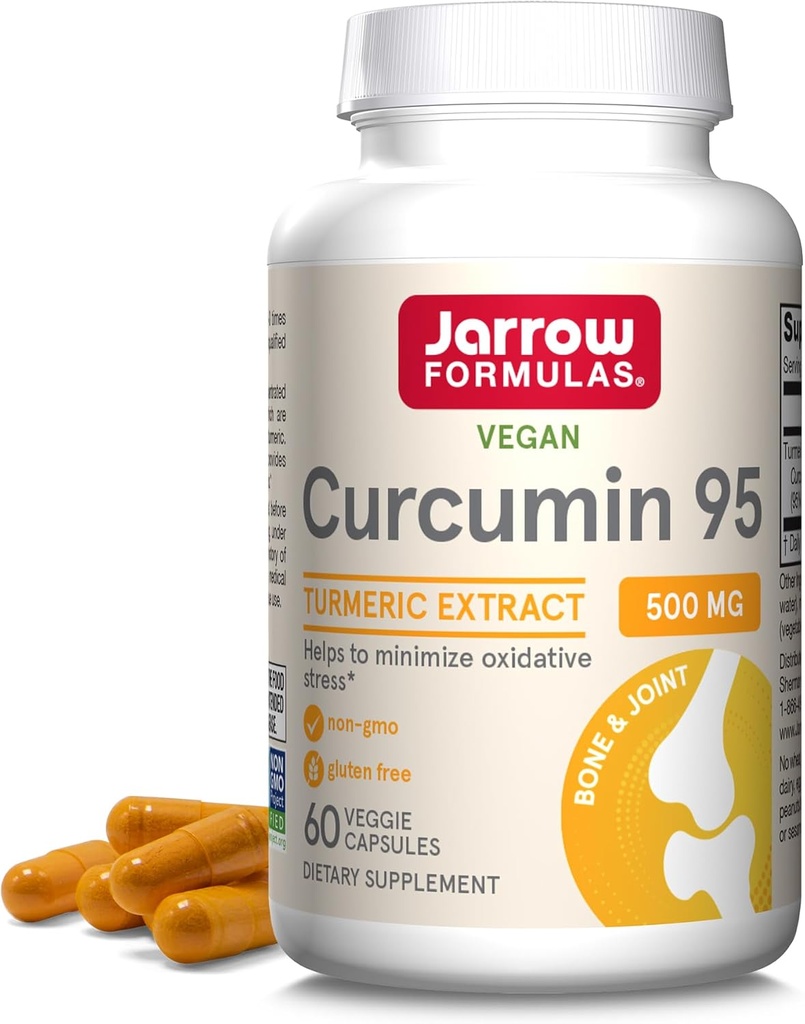 Supplément curcumin curcumin curcumin curcumin curcumin curcumin 95, suppléments curcuma, 500 mg pour l'antioxydant et le soutien des articulations, 60 capsules