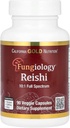 California Gold Nutrition Reishi (Ganoderma lucidum), Full Spectrum, certifié biologique, 90 Capsules de Veggie (600 mg par Capsule de Veggie)
