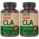 Vitamines végétales DEVA Acide linoléique conjugué (ALC), de l'huile de carthame non-OGM, 90 capsules, 1 emballage