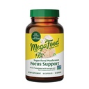 MegaFood Superfood Mushroom Focus Support - Doctor Formulé Lions Mane Supplément Capsules - Lions Mane Champignon Supplément avec Bacopa cliniquement étudié - Vegan - 60 Capsules, 30 portions