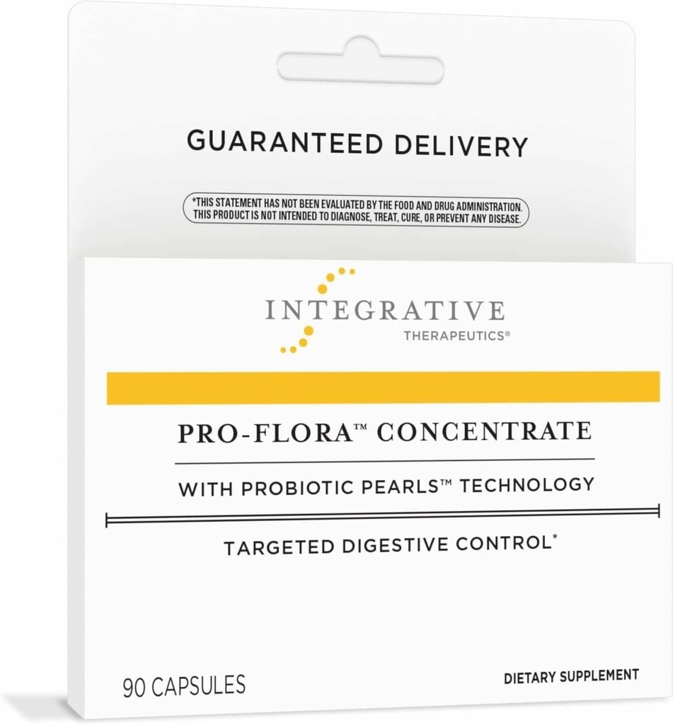 Thérapeutiques intégratives Pro-Flora Concentrate - Potential Supplément pour le soutien gastro-intestinal*- Soutien de santé digestif et intestinal* - Comprend Flore probiotique - 90 capsules (90 portions)