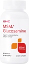 GNC MSM Glucosamine Supplément de 500mg, soutient la fonction articulaire saine, soutient le cartilage articulaire sain, 30 portions