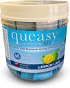 Trois Lollies Queasy Hydratation MD Packets - Hydratation et soins de santé digestifs pendant le traitement - Réhydrate, soulage Nausées et remplace les nutriments - Naturels et non somnolents - 50 Packets