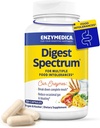 Enzymedica Digest Spectrum, enzymes digestives avancées pour les femmes et les hommes, soutient la digestion et les intolérances alimentaires multiples, formule à action rapide pour le gaz et le dégel, 120 capsules FFP