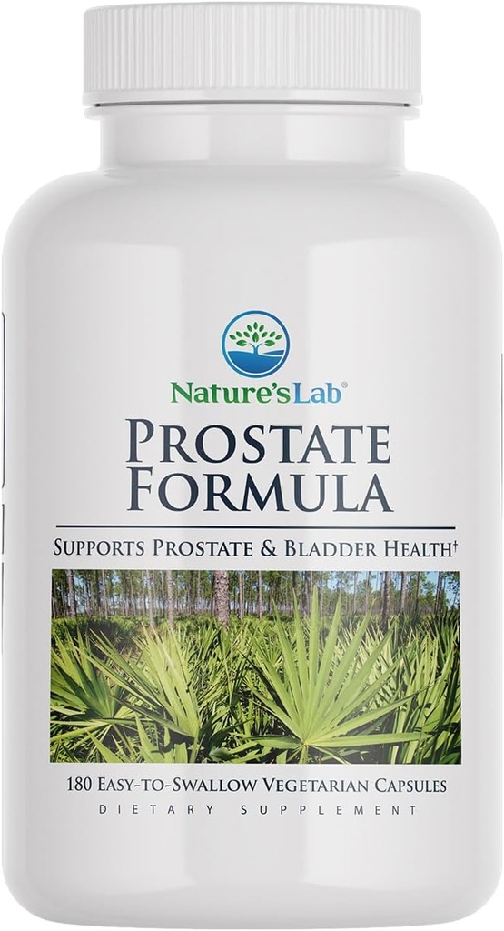 Nature's Lab Prostate Formula - Supports Prostate and Bladder Health - 180 Capsules