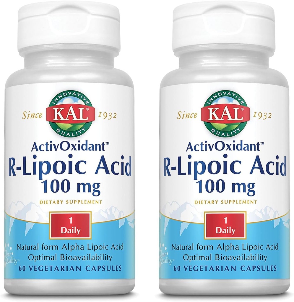 KAL 100 Mg Acide R-lipoïque Comprimés activifiants, 60 Nombres