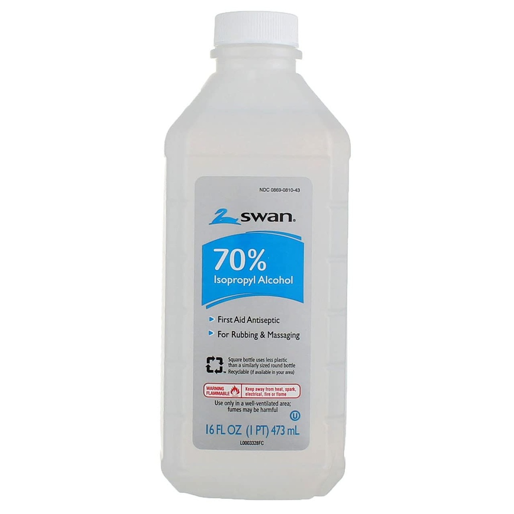Vi-Jon Swan Isoprophyl Alcohol, 70% 16 Fl Oz