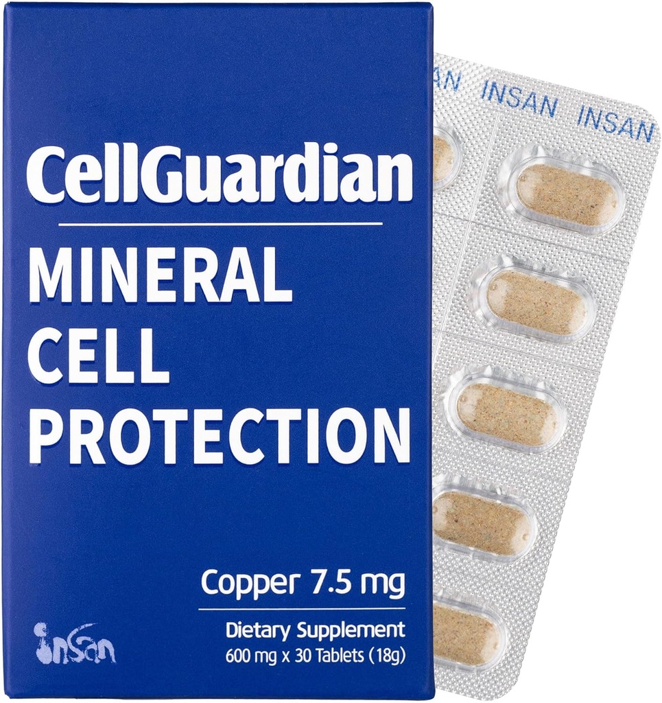 Protection des cellules minérales CellGuardian Cuivre 7,5mg - 30 comprimés
