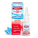 Vaporisateur nasal Sinus-Max de Mucinex, 12 heures de sur-le-Counter Médicament Nez Spray pour le soulagement du sinus, Décongestion nasale pour adultes et congestion du sinus, refroidissement du menthol, 0,75 Fl Oz