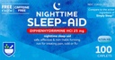 Rite Aid Nighttime Sleep Aid Diphénhydramine HCI 25 mg, 100 Mini Caplets Exclusivité Supplément de Sommeil Non Habitant Exclusivité Meilleur Aide au Sommeil pour Insomnie Exclusivité et Anxiété Aide naturelle au sommeil
