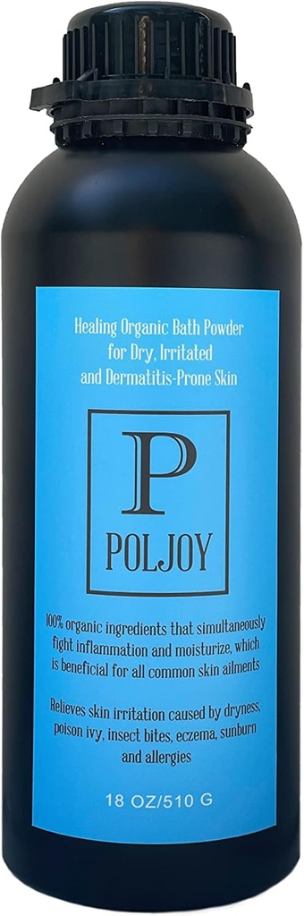 Poudre de bain biologique pour la peau sensible à la dermatite irritée sèche