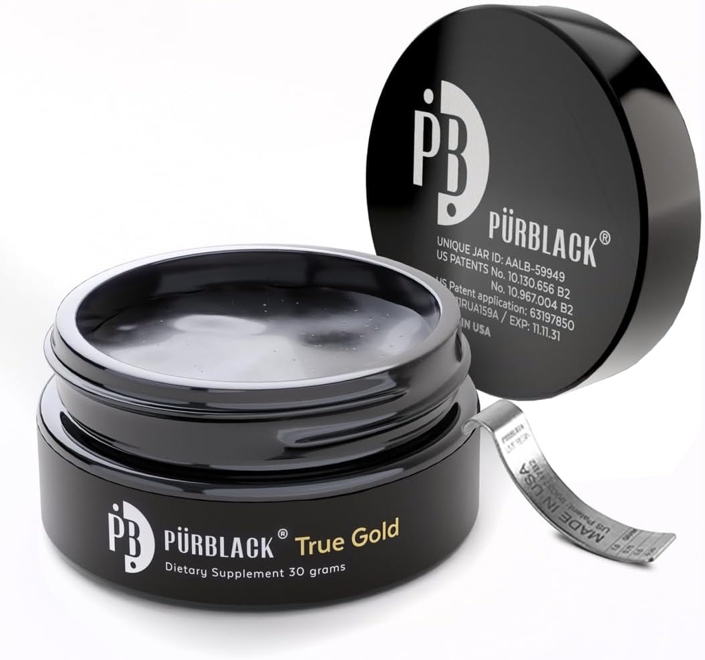 Shilajit d'or pur en résine vivante - Supplément Shilajit biologique avec plus de 80 minéraux - Supplément minéral à haute biodisponibilité et antioxydant - Résine infusée d'or authentique