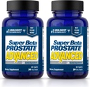 SUPER BETA PROSTATE Avancé – Promouvoir le sommeil, l'élimination de Bladder de soutien. Supplément de soutien prostate pour la santé des hommes avec Beta Sitostérol, pas Saw Palmetto. (120 Caplets, 2 paquets)