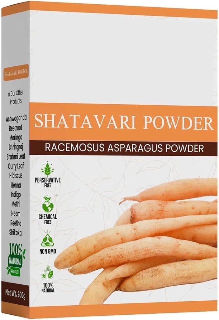 DURJA Shatavari Powder 100g) Support ayurvédique pour équilibrer les hormones des femmes Supplément à base de plantes...'