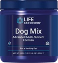Mélange de chien de prolongation de vie, vitamines et suppléments de chien, probiotiques, L-carnitine, B12, acide folique, vitamine C, vitamine E, romarin, absorption des nutriments, sans gluten, non-OGM, 60 portions
