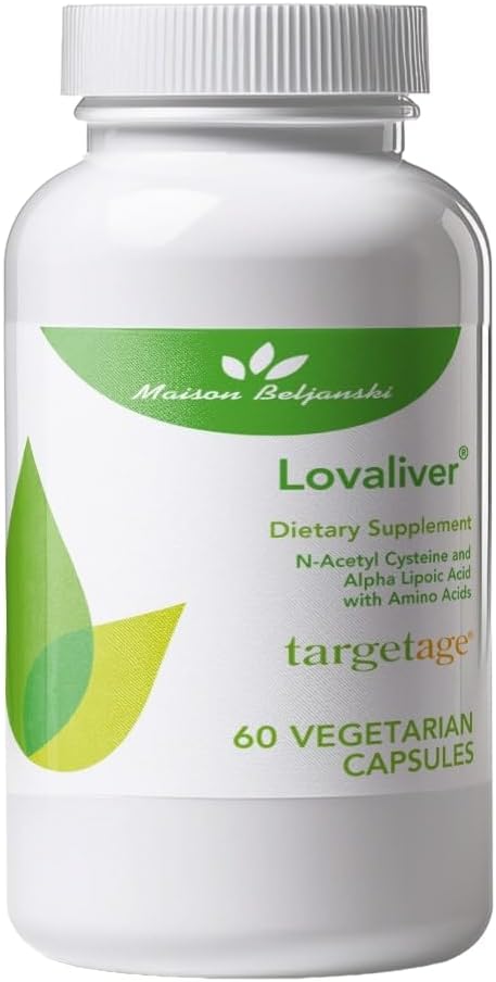 Targetage® de Maison Beljanski® - Lovaliver Supplément végétarien - Nettoyage, désintoxication et réparation du foie - 60 Capsules