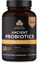 Probiotiques de nutrition ancienne, Gut Restore 90ct avec Ginger et Fenugreek, soutient les fonctions digestives, réduit la diarrhée, la constipation, le gaz et le blottis, mélange de superaliments, 50 milliards d'UFC*/Serving