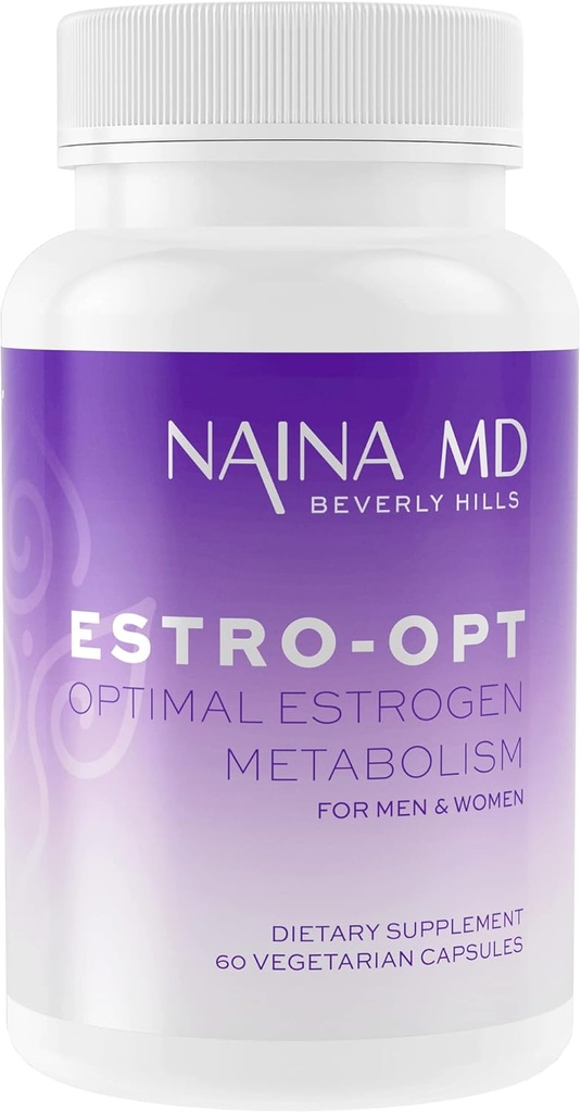 Estro-Opt Estrogen Blocker pour les hommes/femmes, les adolescents, soutient l'équilibre hormonal, les symptômes de PCOS et de la ménopause, améliorer la testostérone, les problèmes de peau, IC3, DIM, w/BioPerine*