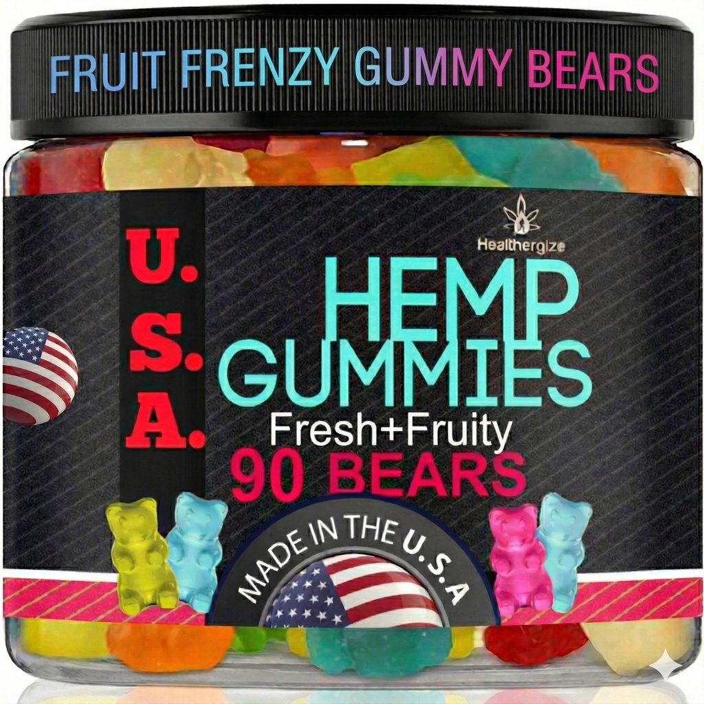 Gommies de chanvre pour Gommies de sommeil Ours calmes, inconfort, peau-paix et détente, arômes fruités, huile de chanvre naturel Ours de fantôme Edibles-Fabriqués aux États-Unis-90 Ours