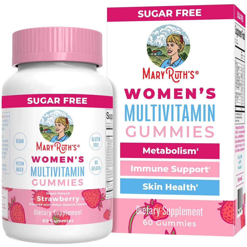 MaryRuth Organics Immune Support pour les femmes Multivitamines Gommies de l'âge 14 ans et plus Santé de la peau