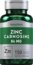 Supplément à la carnosine de zinc de roche piquante 84mg de vin 150 Capsules
