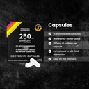 Hydratation de précision Capsules d'électrolyte - 15 Plaquettes emballées (résistantes à l'eau) / Capsules de sel - Crampe de combat - Pas d'ingrédients artificiels, formule digestion-friendly - sans gluten, amis des végétaliens (1-pack)