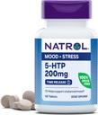 Natrol 5-HTP 200mg, supplément alimentaire aide à soutenir une humeur équilibrée, 60 comprimés de sortie de temps, 60 jours d'approvisionnement