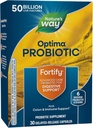 Nature's Way Fortify Optima Probiotique pour les hommes et les femmes, 50 milliards de cultures vivantes, 6 souches, soutient la santé digestive et immunitaire*, 30 capsules (paquetage mai vary)