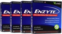 Ensemble Enzyte® pour l'amélioration naturelle des mâles pour la qualité et l'endurance avec Ginseng asiatique, Ginkgo Biloba, extrait de graines de raisin, herbe de chèvre en chaleur - 4 paquets