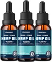 Hemp Oil (3-Pack) High Potency - Maximum Strength Natural Hemp Drops Organic Tincture with Vegan, Non-GMO 0701