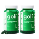 Goli SuperGreens Vitamine Gummy - 120 Compte - Vitamines essentielles et minéraux - à base végétale, végétalien, sans gluten et sans gélatine - Santé de l'intérieur, boîte de 2