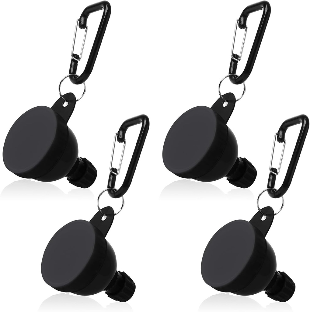 4 Pcs Contenant en poudre de protéines, Contenant en poudre de protéines portable, Entonnoir en poudre de protéines, Entonnoirs de bouteille d'eau pour mélanges de poudre, Préentraînement / Supplément de gym Entonnoir Porte-clés (4*50 ML)
