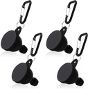 4 Pcs Contenant en poudre de protéines, Contenant en poudre de protéines portable, Entonnoir en poudre de protéines, Entonnoirs de bouteille d'eau pour mélanges de poudre, Préentraînement / Supplément de gym Entonnoir Porte-clés (4*50 ML)