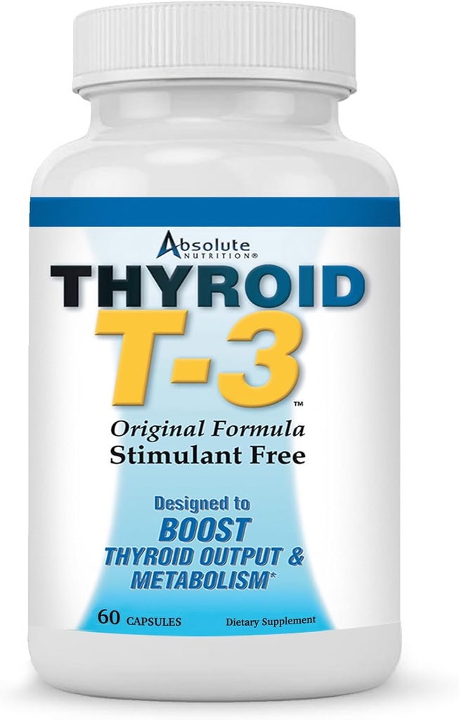 Alimentation Absolue Fat Burning Métabolisme Supplément stimulant, Thyroïde T-3, 60 Capsules