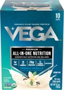 Vega Bio en poudre de protéines végétales, Vanille française -Ingrédients super-alimentaires, Vitamines pour le soutien immunitaire, Keto Friendly, Pea Protein for Women & Men, 13,5 oz (Packaging May Vary)