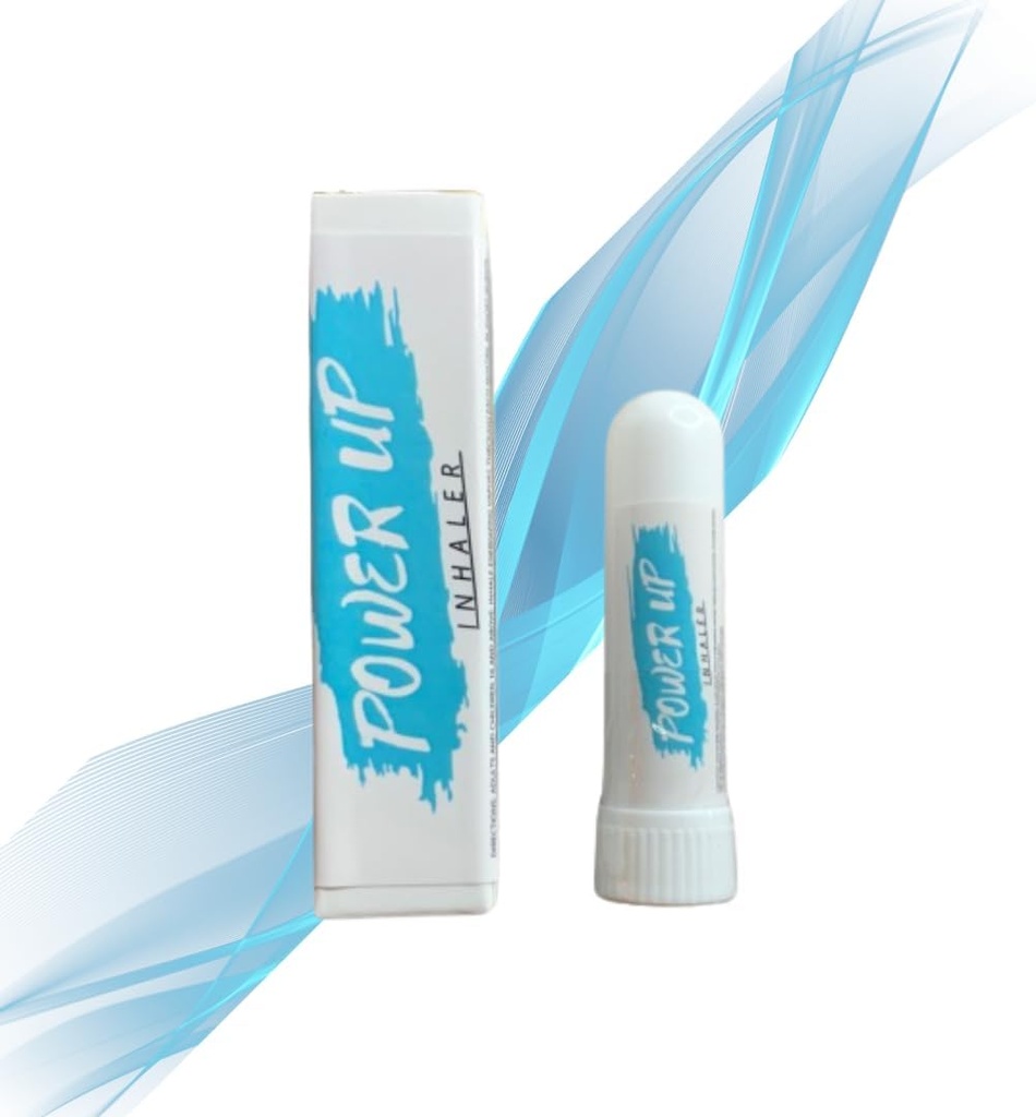 Power Up Inhaler | Natural Sports Performance Enhancer | Essential Oils for Energy and Focus | Boost Workouts | Increase Stamina | Focus The Mind |