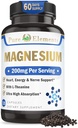 Glycinat de magnésium avec L-Theanine,Potassium et peper noir - ultra haute absorption, 120ct